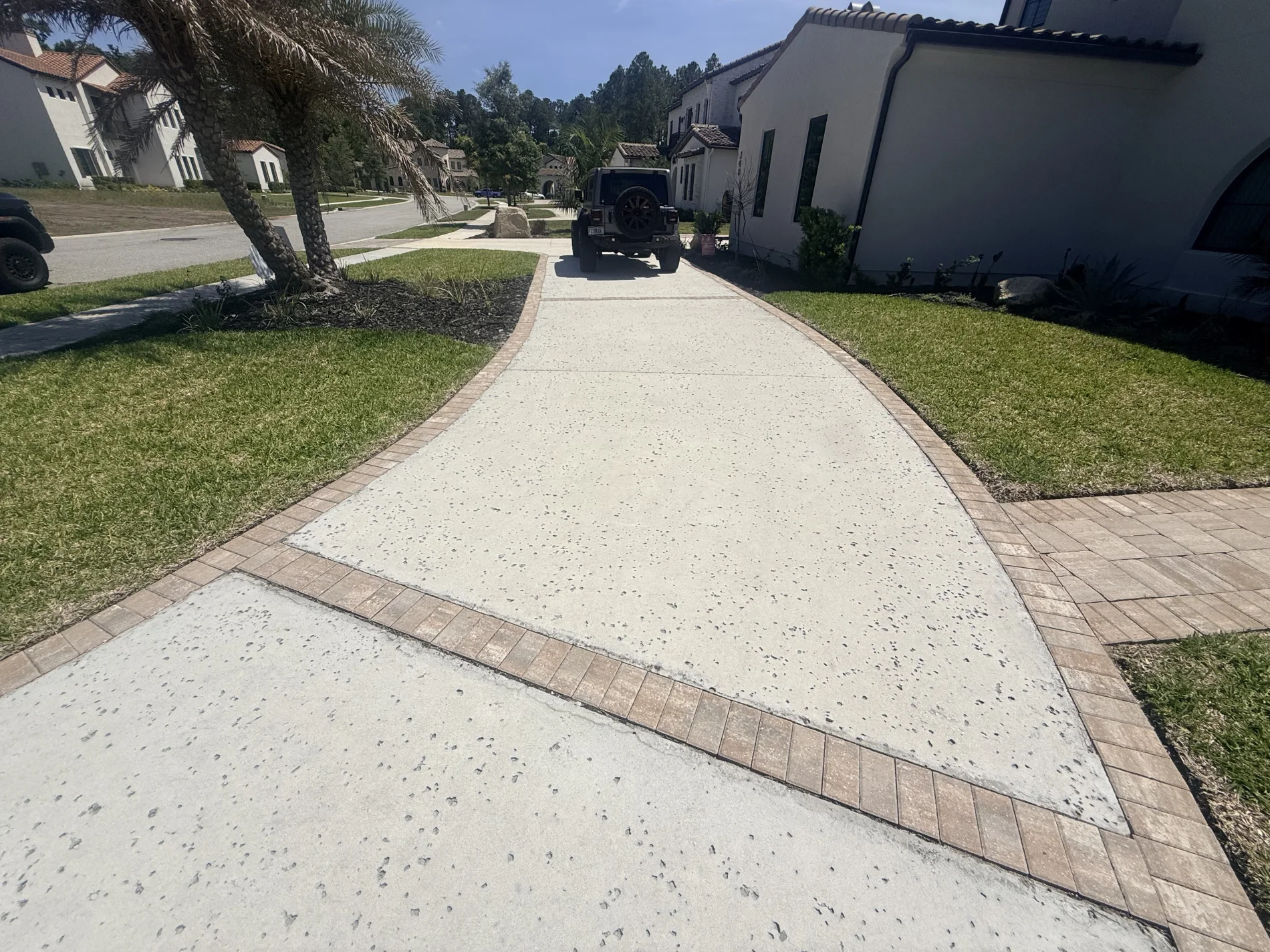 Current front walkway before restoration